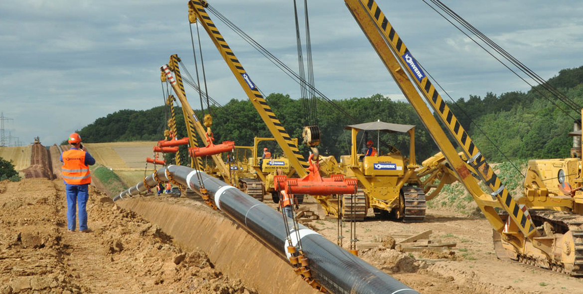 Rohrleitungsbau für Erdgasfernleitungen mit geotechnischer Beratung des Baugrund Instituts